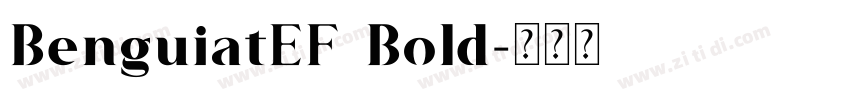 BenguiatEF Bold字体转换 BenguiatEF Bold字体转换